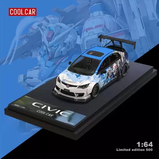 Cool Car Honda Civic Gundam Series Blue