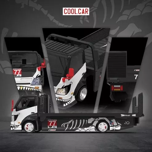 Cool Car H300 Flatbed Transport Trailer #77 Skeleton Rexy